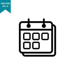 best of calendar icon in trendy flat design 