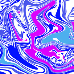 Marbling. Marble texture. Paint splash. Colorful fluid. Abstract colored background. Raster illustration