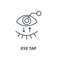 Eyetap icon from augmented reality collection. Simple line element Eyetap symbol for templates, web design and infographics
