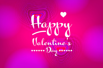 Happy Valentines Day Fantasy Pink