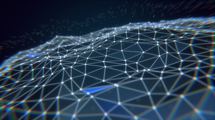 Plexus abstract blue background. Technology background, from series best concept of global business