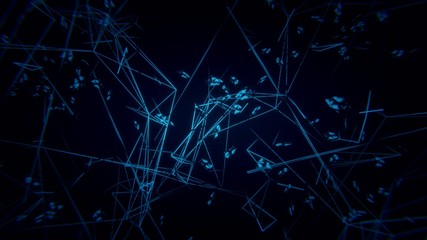 Line abstract blue background. Technology background, from series best concept of global business