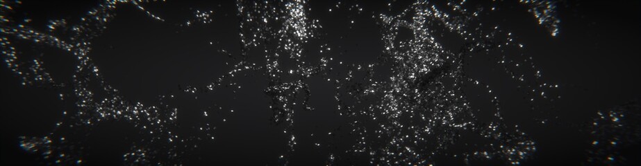 Wide black background. Technology background, from series best concept of global business