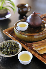 Still life teapot set of Taiwan High mountain tea - 320835167