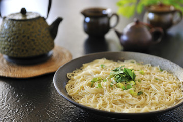 Food portrait of thin noodles