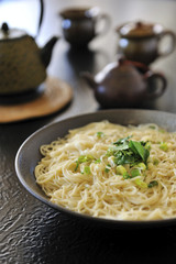 Food portrait of thin noodles