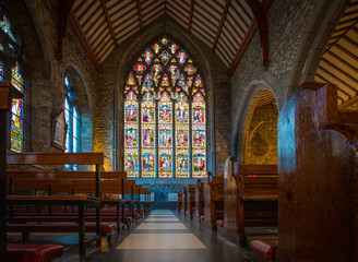Fototapeta na wymiar Interior of a Church in Ireland