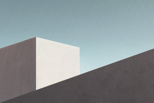 minimal modern architecture building