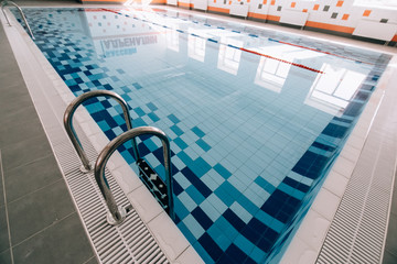 Indoor swimming pool in healthy concept