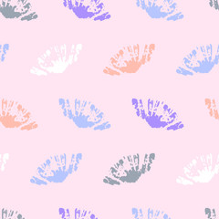 Seamless pattern with paint spots. Vector illustration.