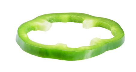 Sliced green pepper