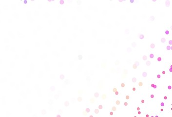 Light Multicolor vector layout with bright snowflakes.