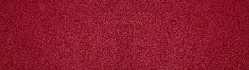 Deurstickers Red rustic leather - background banner panorama long © Corri Seizinger