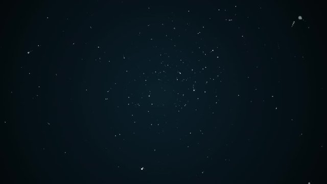 Active microorganism cells under microscope in rapid and random motion on dark background.