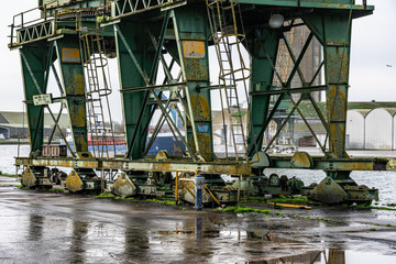 Industry, Boats and Cranes and Docks