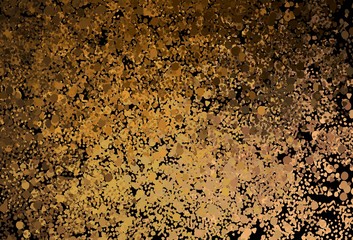 Dark Orange vector template with chaotic shapes.