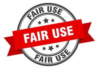 fair use label. fair useround band sign. fair use stamp