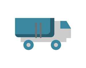 military force truck isolated icon