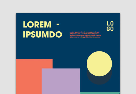Geometric Shapes Poster Layout