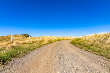 country road and sky in Newzealand
