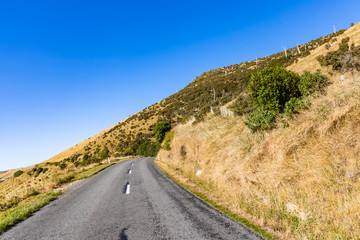 country road and sky in Newzealand