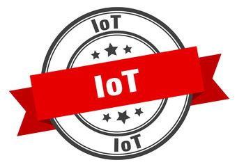 Obraz premium iot label. iotround band sign. iot stamp