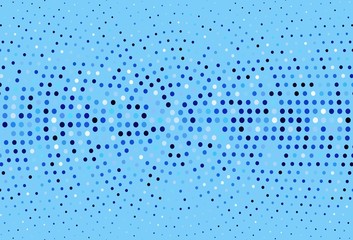Light BLUE vector  background with bubbles. Beautiful colored illustration with blurred circles in nature style. Pattern for beautiful websites.