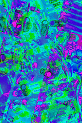 Obraz na płótnie Canvas Electronic Circuit Board Detail Multicolored Background