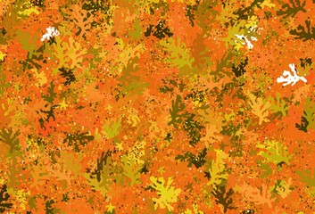 Light Red, Yellow vector pattern with random forms.