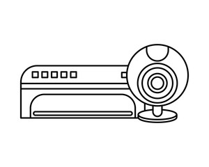 webcamera device hardware isolated icon