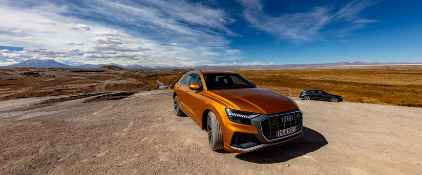 Audi Q8 Luxury Crossover SUV In Atacama Desert, Chile