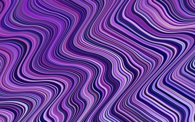Light Purple vector background with bent lines. Glitter abstract illustration with wry lines. The template for cell phone backgrounds.