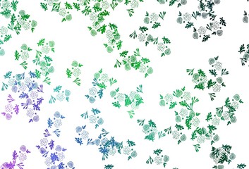Light Pink, Green vector backdrop with memphis shapes.