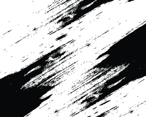 Grunge Black And White Urban Vector Texture Template. Dark Messy Dust Overlay Distress Background. Easy To Create Abstract Dotted, Scratched, Vintage Effect With Noise And Grain