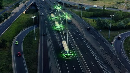 An automatic communication system between trucks, the vision of the future.