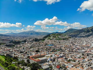 View of the colonial part of Quito