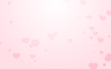 Fototapeta na wymiar Valentine day pink hearts on pink background.
