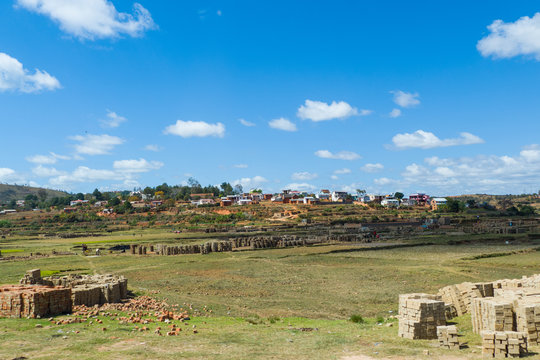 Desert Landscape close to the Isalo national park in Madagascar