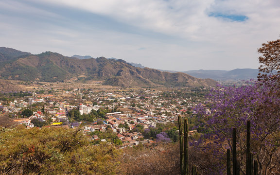 Panoramic view of Malinalco