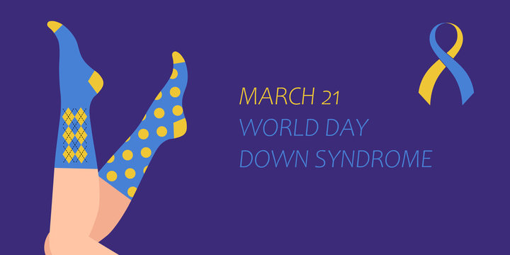 March 21, world down syndrome day. vector