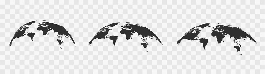 World map globe. Vector illustartion