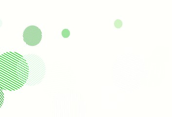 Light Green vector background with bubbles.