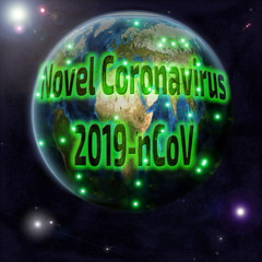 Pandemic. Novel Coronavirus 2019-nCoV. Globe with green points and text NOVEL CORONAVIRUS 2019-nCoV...