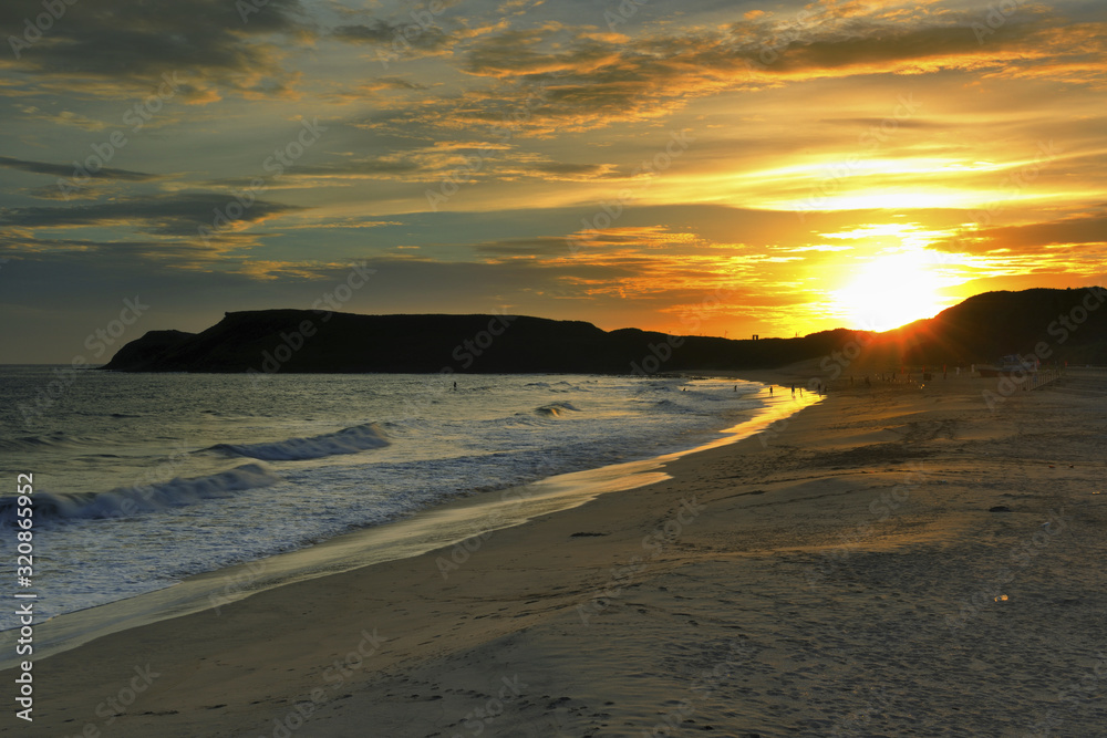 Canvas Prints Scenic shot of Shili Beach Penghu County