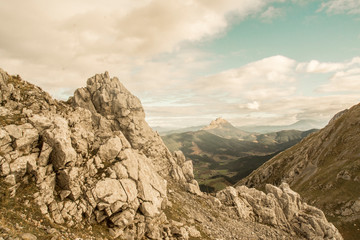 basque mountains in urkiola natural park ,spain