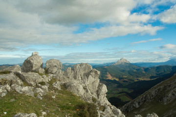 basque mountains in urkiola natural park ,spain