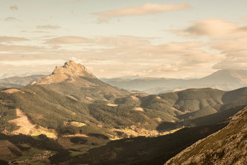 basque mountains in urkiola natural park ,spain