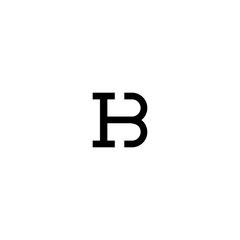 HB logo initial letter design template