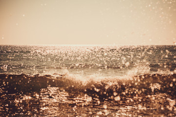 Beautiful View of seascape Sea waves