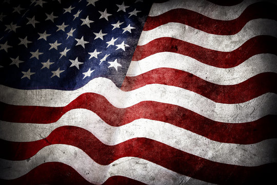 Grunge American flag